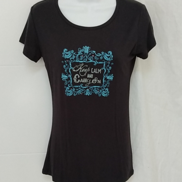 Natural Life Women's T-shirt Keep Calm sz S - Picture 1 of 6